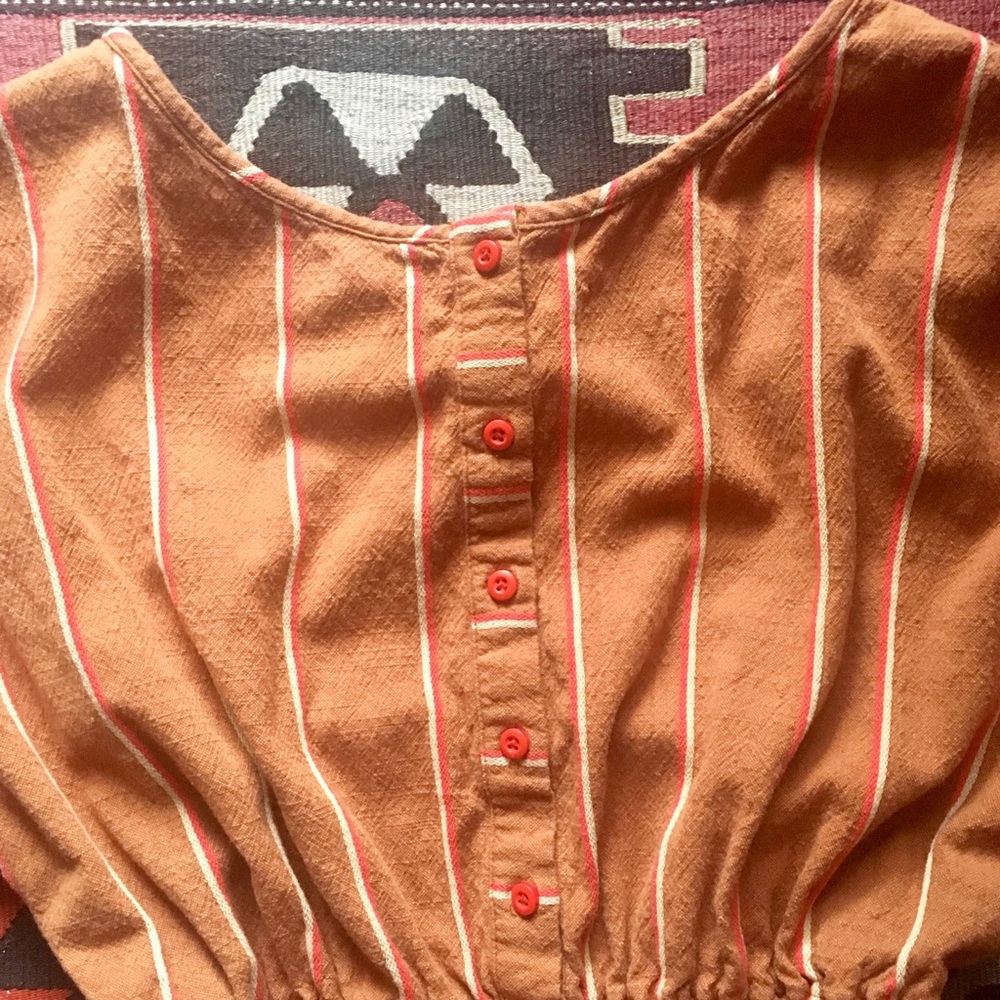 Cognac Weekend Romper